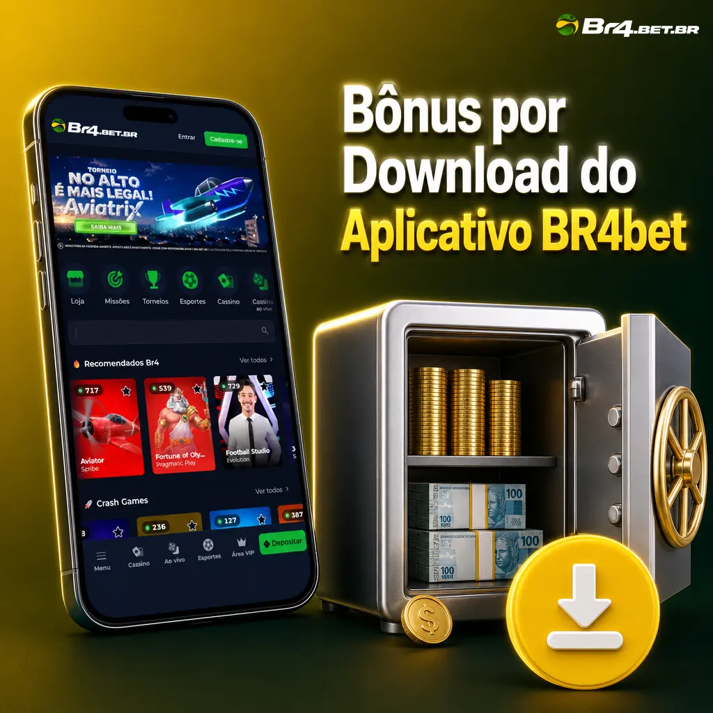 Bônus de 20 rodadas grátis no Fortune Tiger ao baixar e logar no aplicativo BR4bet para Android