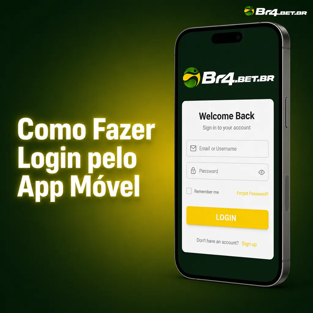 Tela do app BR4bet mostrando o login com campos para CPF e senha no iPhone