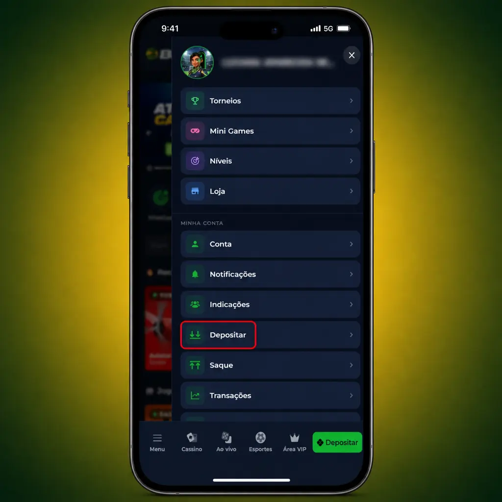 Passo a passo para depositar via Pix no aplicativo BR4bet em menos de um minuto