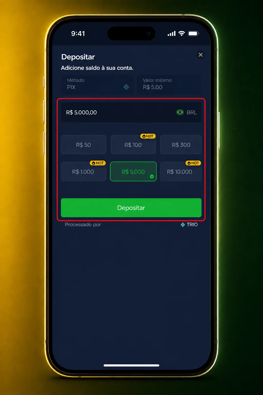 Tela do app BR4bet mostrando como fazer uma aposta em quatro toques, do evento até a confirmação do bilhete.