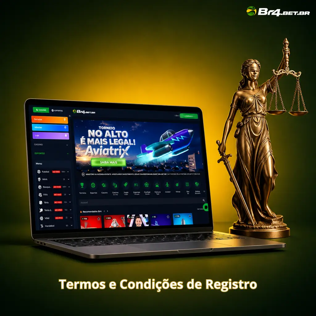 Termos e Condições de Registro na BR4bet: uma conta por CPF, regras claras e penalidades para dados falsos ou duplicidade