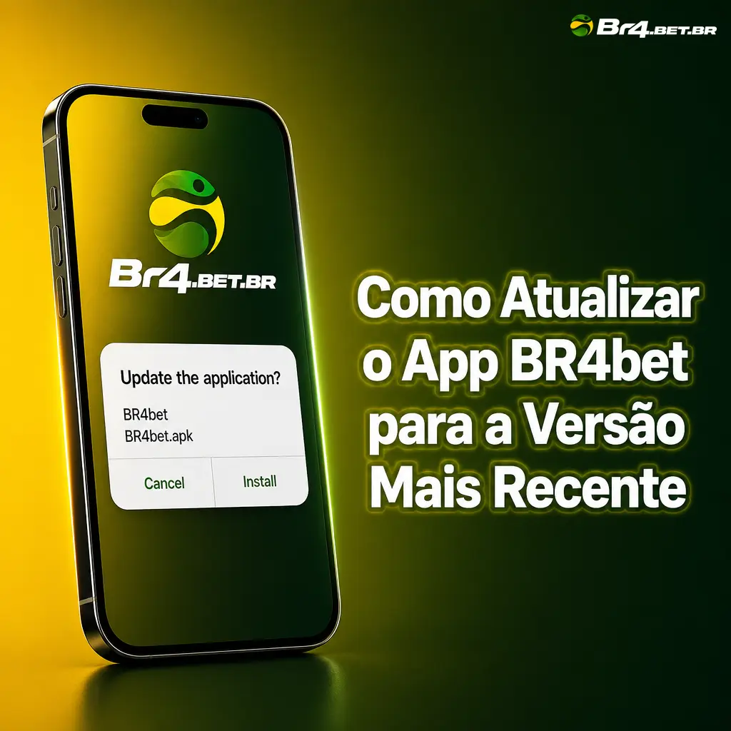 Tela do iPhone mostrando atualização automática do app BR4bet sem necessidade de baixar pela App Store