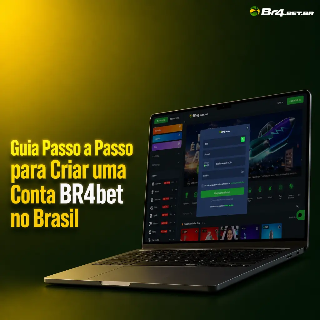 Guia passo a passo para criar conta na BR4bet no Brasil, com cadastro rápido, seguro e em menos de 3 minutos.