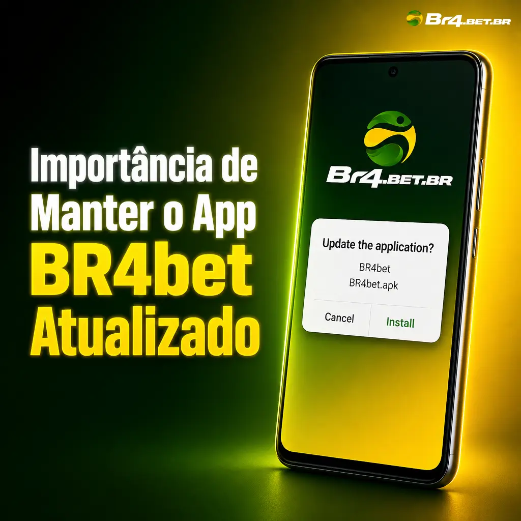 Tela do app BR4bet atualizado mostrando odds ao vivo, Pix automático e segurança reforçada para apostas